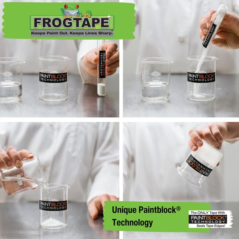 FrogTape Frog Tape Green Multi Surface Painters Masking Tape, Indoor Painting and Decorating for Sharp Lines and No Paint Bleed 36mm X 41.1m - Image 3